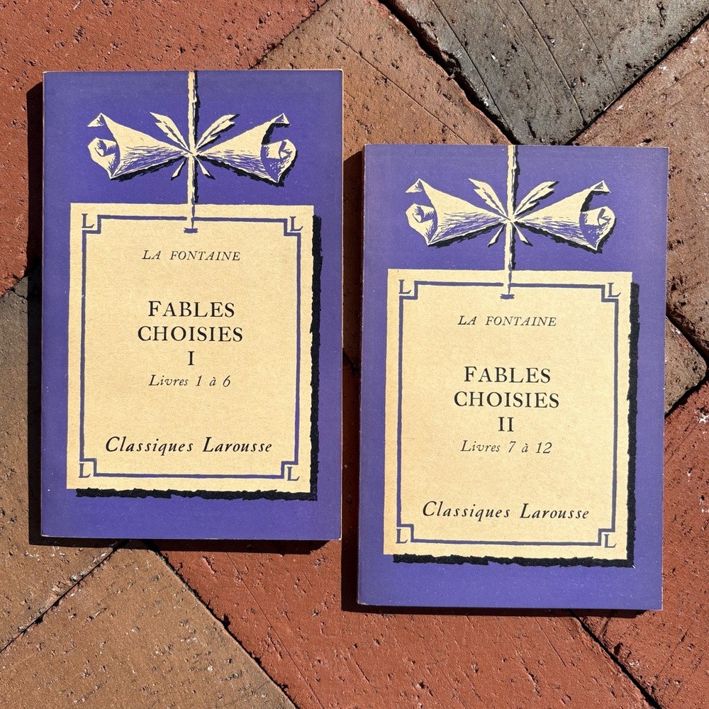 Fables Choisies I & II Classiques Larousse La Fontaine French France Fox Wolf